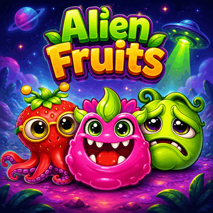 Alien Fruits slot game — a colorful intergalactic fruit adventure